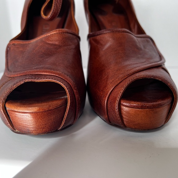 Vintage Chloe Platform Open Peep Toe Mary Janes in Beautiful Condition, Sz 9/9.5 - Picture 3 of 10